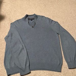 Tommy Hilfiger 1/4 Zip Sweater - light Blue